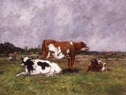 Eugene Boudin, Cows in a Pasture